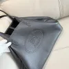Burberry Black Leather Tote Bag 2221 #A55696
