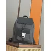 D-ior Hit the Road Backpack with Flap – Anthracite Gray Oblique Jacquard & Grained Calfskin  #A59161