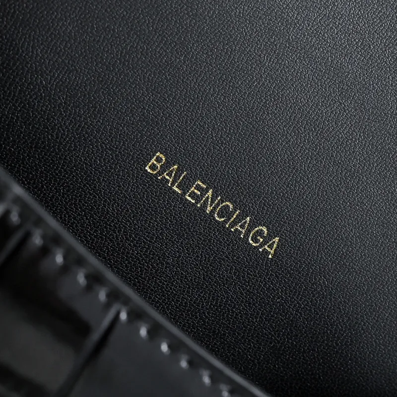 Balenciaga Hourglass Croc Embossed Handbag 19x8x21cm #A64986 Balenciaga Hourglass Croc Embossed Handbag 19x8x21cm #A64986