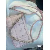 MCM Mini Crossbody Bag, Grid Pattern, Chain Strap, Style 65026 12.5 x 21.0 x 5.0cm #A61794