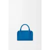 Loewe Amazona 180 Blue Leather Top Handle Bag 34.5x14x27cm #A64991