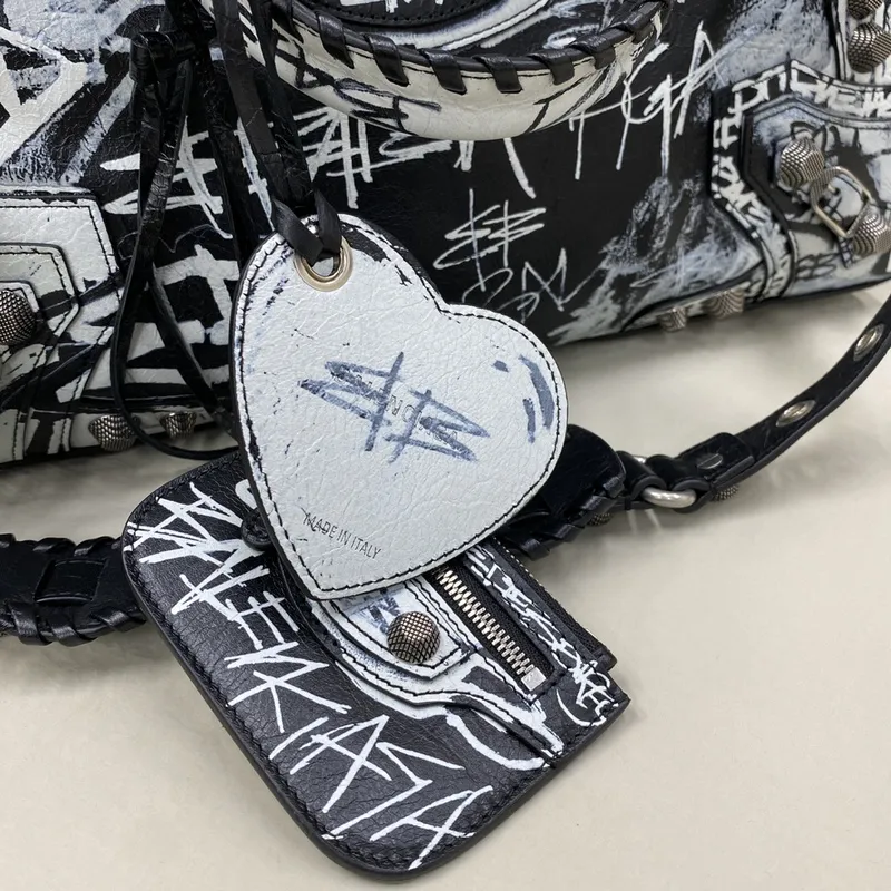 Balenciaga Distressed  Bag with Graffiti Details #A46204