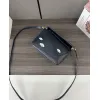 Loewe Puzzle Bag Small Navy Blue Leather with Cloud Design Accents #A50945