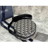 D-ior Round Bag With Iconic Oblique Pattern And Adjustable Strap For Fashion Lovers size:20×20×7cm #A54114 D-ior Round Bag With Iconic Oblique Pattern And Adjustable Strap For Fashion Lovers size:20×20×7cm #A54114