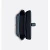 D-ior - Inspired Embossed Leather Crossbody Bag in Navy Blue size:28×18×9.5cm #A53899