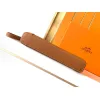 Hermès Leather Zip - Around Wristlet Clutches In Brown And Black With Branded Detailing #A50707