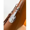 Hermès Leather Zip - Around Wristlet Clutches In Brown And Black With Branded Detailing #A50707
