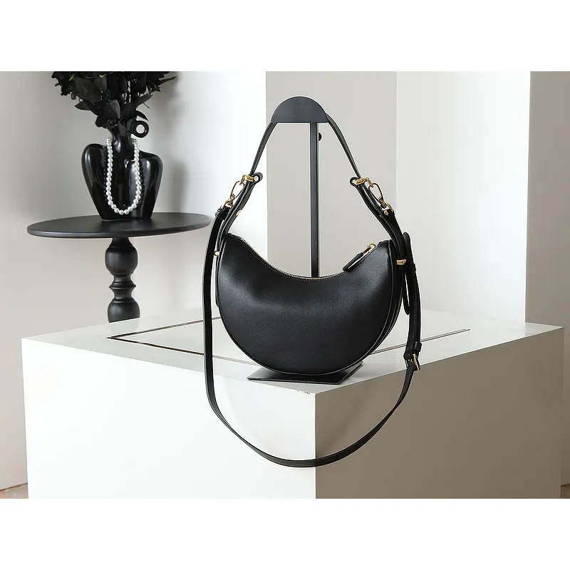 Prada Crescent - Shaped Leather Shoulder Bags in Diverse Color Options size:22×18×6cm #A53924 Prada Crescent - Shaped Leather Shoulder Bags in Diverse Color Options size:22×18×6cm #A53924