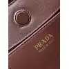 Prada Cleo Shoulder Bag (4 Colors) – Brown/Navy/Black/White Saffiano Leather with Gold-Tone Chain Strap #A59176