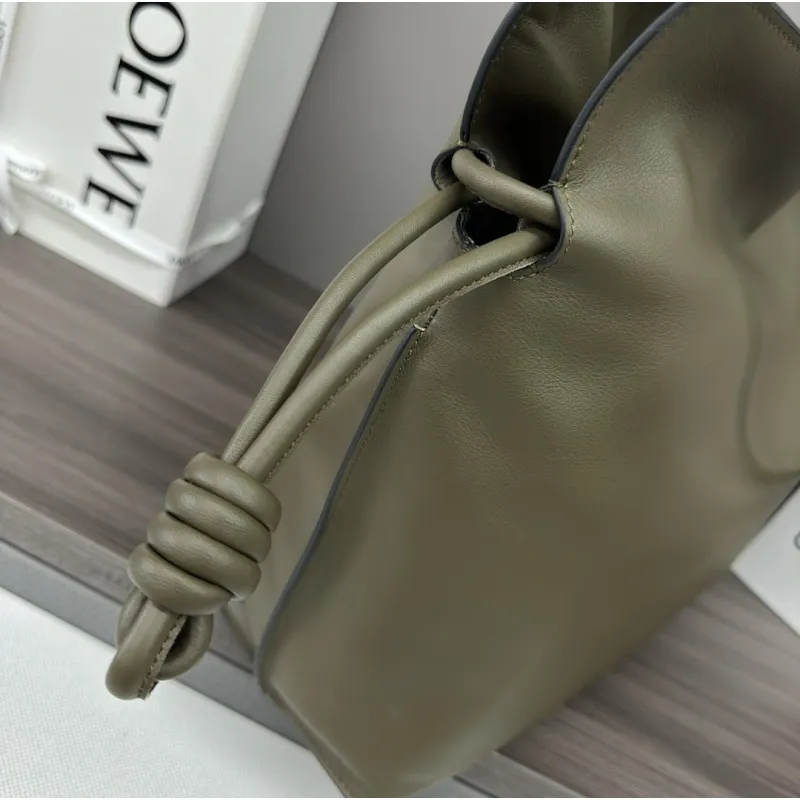 Loewe Large Flamenco Nappa Leather Drawstring Tote 38x29x14cm #A63866