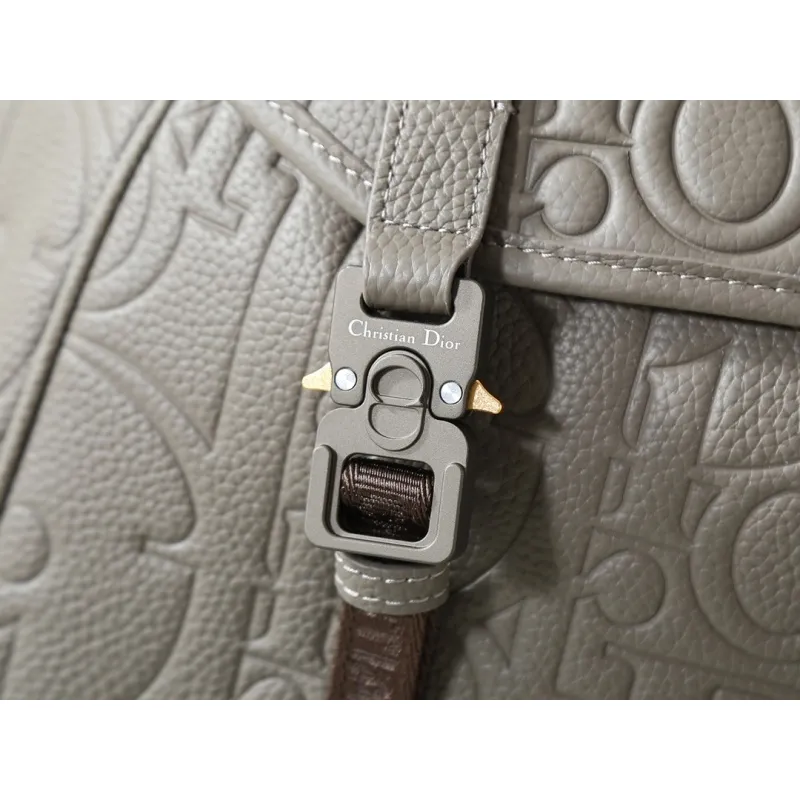 D-ior Mens Grey Embossed Leather Backpack with Signature Hardware - Luxury Fashion for Urban & Travel Essentials A205 #A57316 D-ior Mens Grey Embossed Leather Backpack with Signature Hardware - Luxury Fashion for Urban & Travel Essentials A205 #A57316
