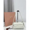Miu Miu Ribbon Oil-Wax Leather Shoulder Bag 21×12.5×9.5cm #A65026