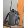 D-ior Hit the Road Backpack with Flap – Anthracite Gray Oblique Jacquard & Grained Calfskin  #A59161