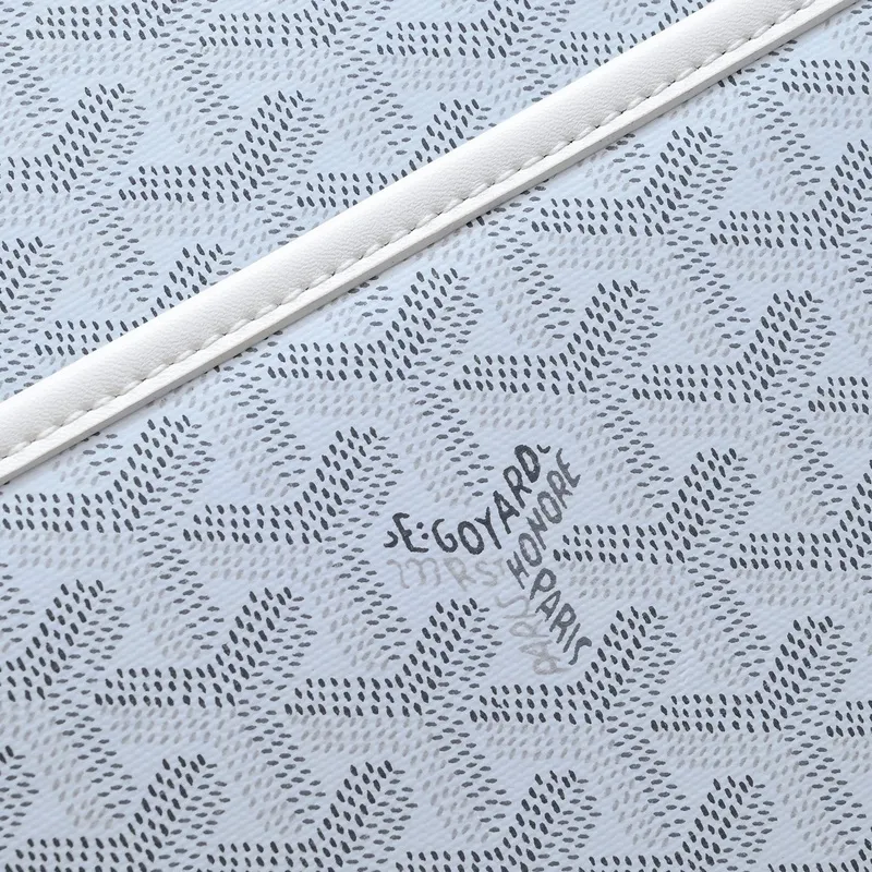 Goyard Canvas Clutch with Leather Trim #A45656 Goyard Canvas Clutch with Leather Trim #A45656