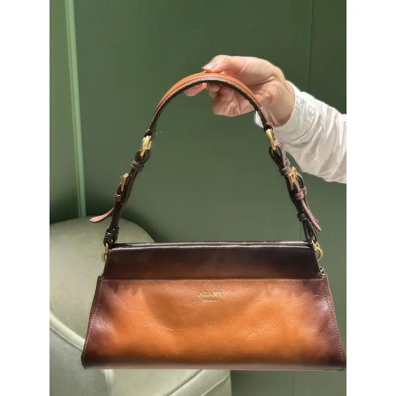 Prada Black Leather Shoulder Bag 1BC262 #A55688