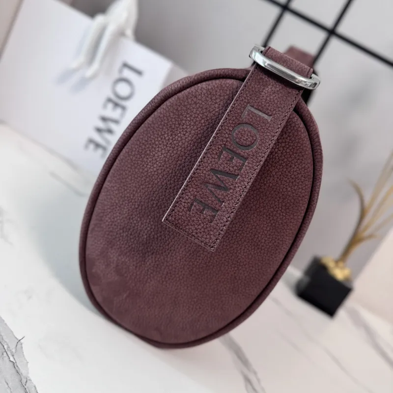 Loewe Loop Suede Bucket Shoulder Bag, 39 x 15.5 x 39 cm #A63228