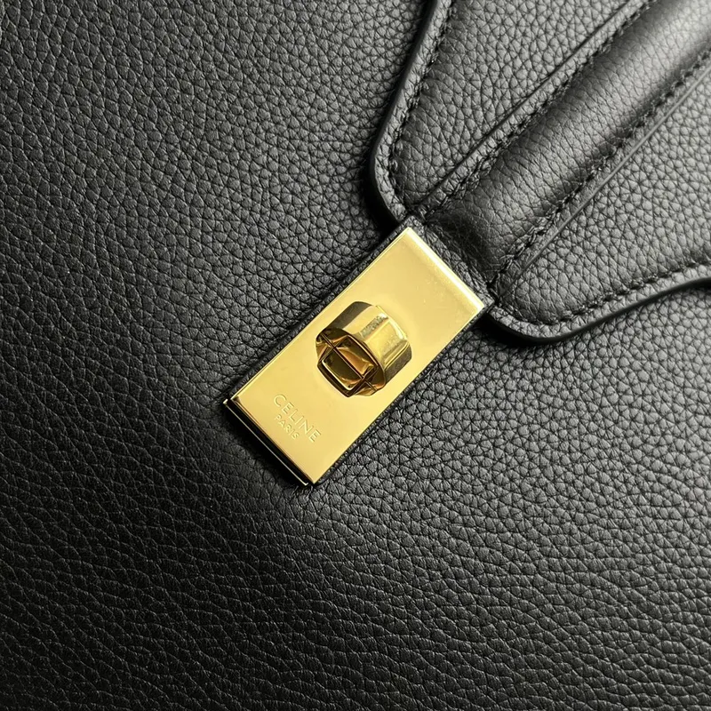 CELINE Grained Leather Medium 16 Shoulder Bag #A49258