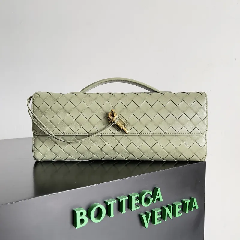 Bottega Veneta Leather Clutch with Knot Closure #A45659 Bottega Veneta Leather Clutch with Knot Closure #A45659