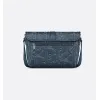 D-ior - Inspired Embossed Leather Crossbody Bag in Navy Blue size:28×18×9.5cm #A53899