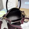 Prada 1BA362 Mini Leather Shoulder Bag - Burgundy Textured Top Version with Detachable Strap #A59502