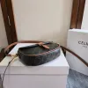 Celine Triomphe Pattern Saddle Bag in Brown and Black for Timeless Elegance size:20×14×5cm #A54102