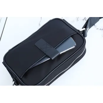 Bally Nylon Crossbody Bag With Signature Striped Strap For Chic Everyday Use #A51670