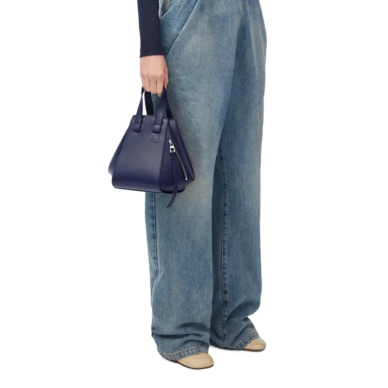 Loewe Navy Leather Bucket Bag With Adjustable Strap For Effortless Everyday Elegance #A50042 Loewe Navy Leather Bucket Bag With Adjustable Strap For Effortless Everyday Elegance #A50042