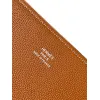 Hermès Leather Zip - Around Wristlet Clutches In Brown And Black With Branded Detailing #A50707