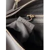Givenchy Black Leather Top Handle Bag With Logo Webbing Strap #A52352