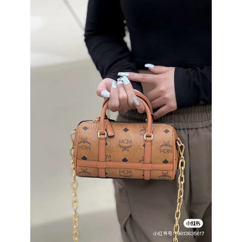 MCM Boston Pillow Bags High Quality  #A47940