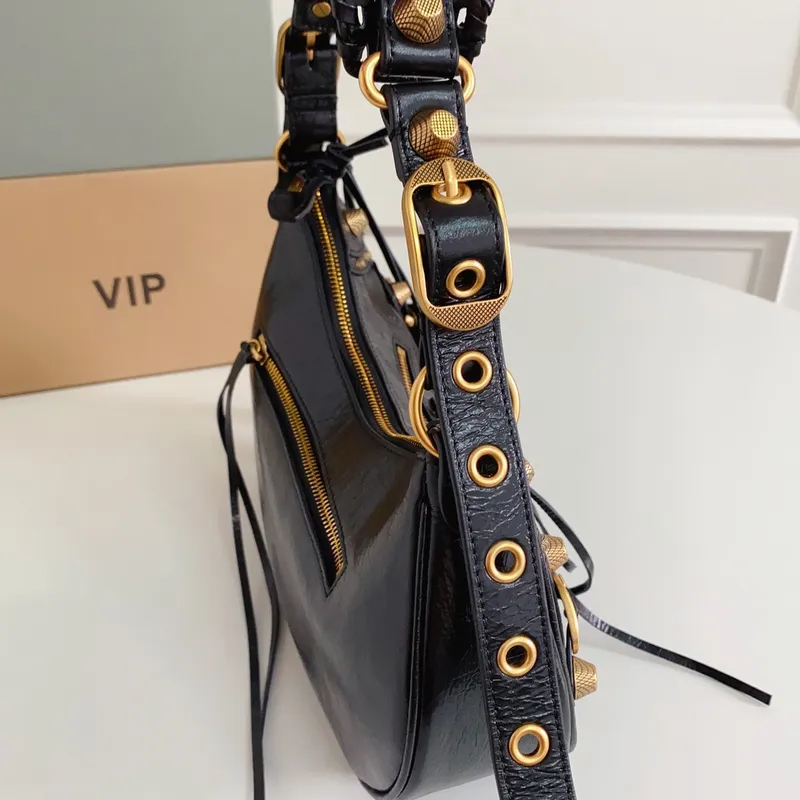 Balenciaga - Inspired Studded Shoulder Bags in Vibrant Color Palettes #A53897 Balenciaga - Inspired Studded Shoulder Bags in Vibrant Color Palettes #A53897
