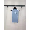 Chanel Monogram Knit Short Sleeve Crew Neck Blouse #A63660