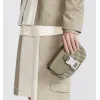 D-ior Olive Green Oblique Pattern Crossbody Bag With Signature Lock Design  size:19×13×4cm #A54109
