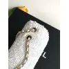 Chanel Classic Flap Tweed Chain Shoulder Bag 14-21-8cm #A63818