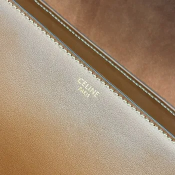 CELINE Grained Leather Medium 16 Shoulder Bag #A49258