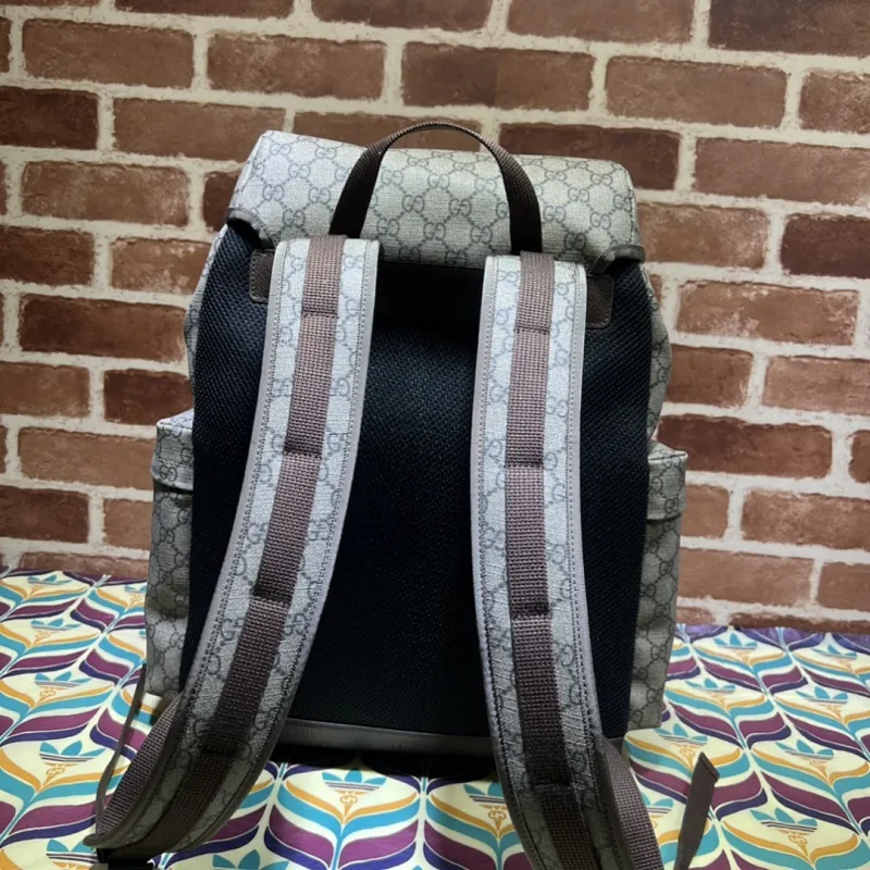 Gucci Original 690999 Backpack | Cute Cat Print GG Supreme Canvas Travel Bag #A60250