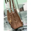 Prada Brown Suede Handbag 1BG580  #A55278
