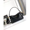 Prada Galleria Soft Shoulder Bag (2 Colors) – Burgundy/Black Leather with Gold-Tone Triangle Logo & Convertible Strap #A59180