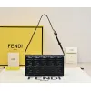 Chic Black Fendi Crossbody Bag With Embossed FF Motif And Chain Strap For Timeless Style size:21×5×11cm #A54311 Chic Black Fendi Crossbody Bag With Embossed FF Motif And Chain Strap For Timeless Style size:21×5×11cm #A54311