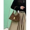 Prada Brown Suede Handbag 1BG580  #A55278
