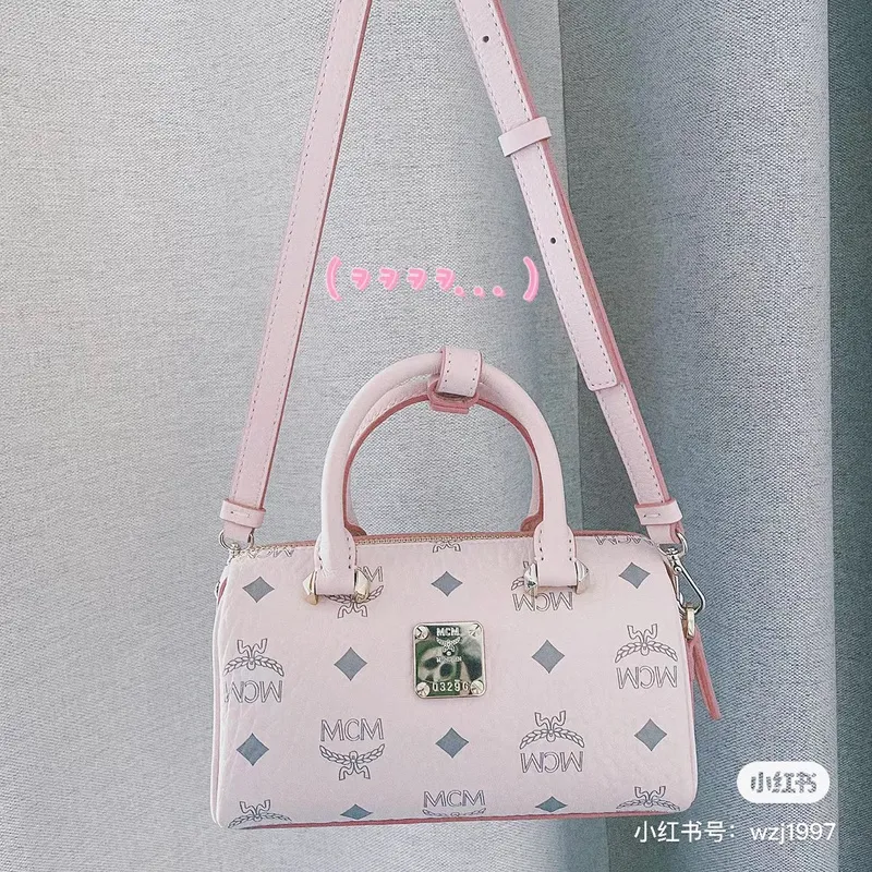 MCM Boston Pillow Bags High Quality  #A47940