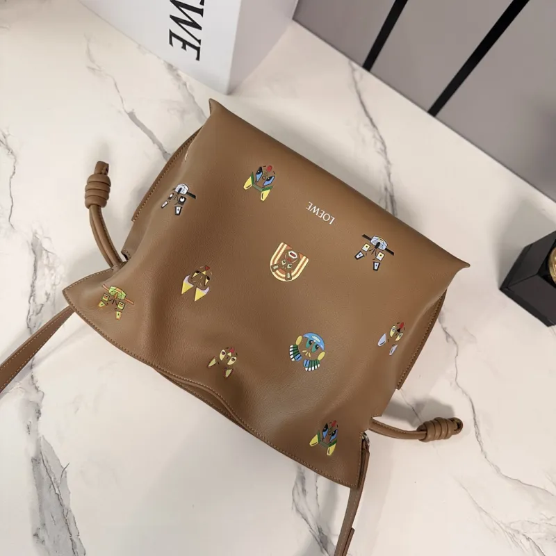 Loewe x Louis Wain Flamenco Nappa Leather Bag 23x18x9cm #A63862