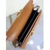 SAINT LAURENT Cassandra Envelope Crossbody Bag Set – Tan Leather-Suede & Black Velvet with Gold YSL Logo (Detachable Chain Strap) #A58773
