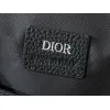 D-ior Mens Grey Oblique Canvas & Grained Leather Backpack - Stylish Luxury for Daily & Travel Use H870 #A57315
