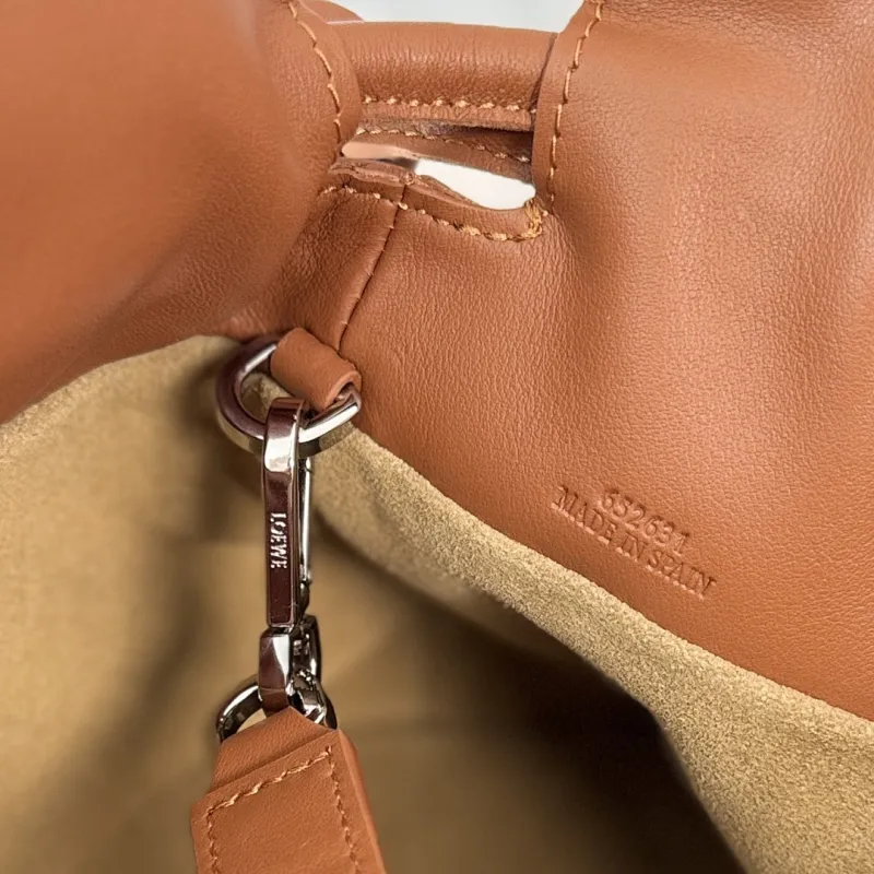 Loewe Flamenco Nappa Leather Drawstring Bag 30x24.5x10.5cm #A63852