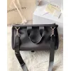 Givenchy Black Leather Top Handle Bag With Logo Webbing Strap #A52352