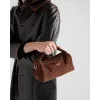 Chic Prada Barrel Bags In Suede And Leather For Fashion - Forward Styling #A49961