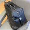 Loewe Black Leather Backpack With Distinctive Zipper And Branding For Modern Urban Style #A50064