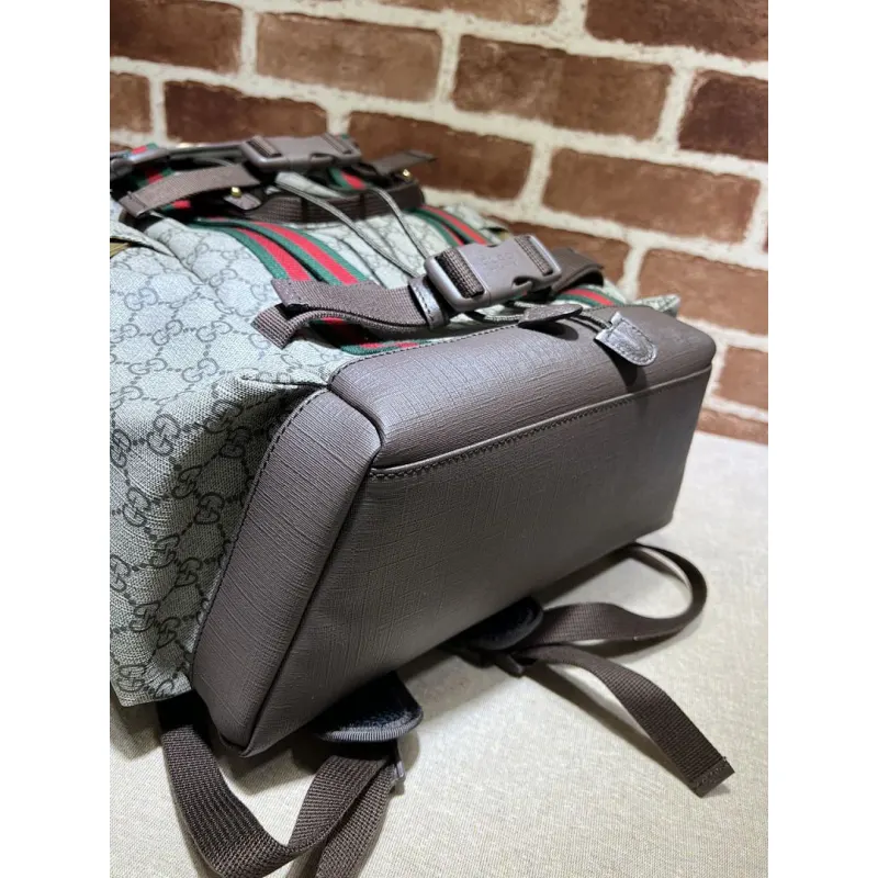 Gucci Original 690999 Backpack | Cute Cat Print GG Supreme Canvas Travel Bag #A60250