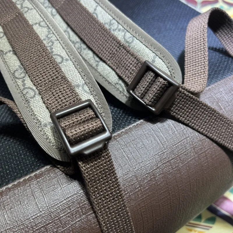Gucci Original 690999 Backpack | Cute Cat Print GG Supreme Canvas Travel Bag #A60250